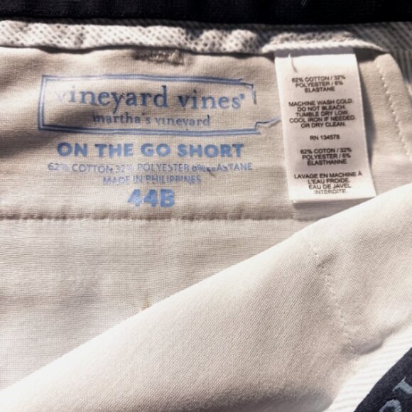 Vineyard Vines OTG Shorts Mens 44B Beige On the Go Performance Golf Casual - Picture 8 of 9